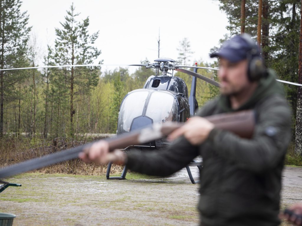 Helikoptertur-lerduveskytte-jonair Helikoptertur-lerduveskytte-jonair