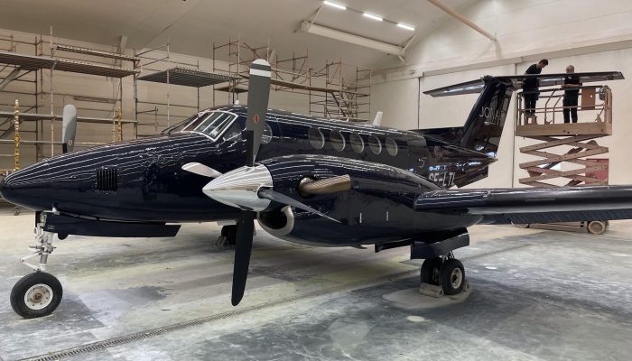 new paint on King Air B200